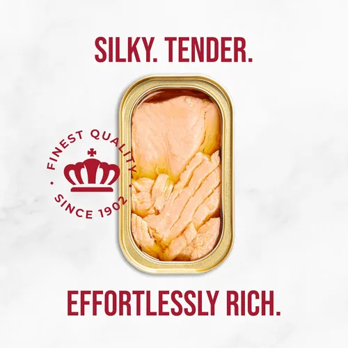 Miniatura 4 de King Oscar Salmón Premium en Aceite de Oliva, Latas de 4.05 onzas (Paquete de 12, el Empaquetado Puede Variar), Salmón Sin Hueso y Sin Piel