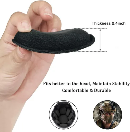 Miniatura 2 de Almohadillas universales para casco Airsoft, kit de almohadillas de espuma de repuesto para casco rápido, mich/ACH/USMC/PASGT