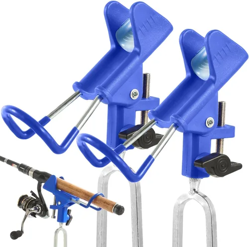 Tripquips Soportes para caña de pescar – Equipo de soporte de caña de pescar ajustable de 360 grados mejorado para banco, playa, regalo para hombres