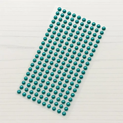 Miniatura 2 de Syntego 200 perlas autoadhesivas de 0.236 pulgadas (0.236 in), calcomanías de perlas con parte trasera plana para manualidades, álbumes de recortes