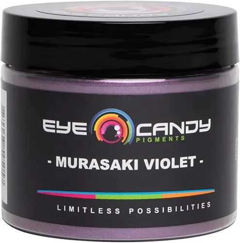 Miniatura 7 de Eye Candy Pigments Premium - Polvo de mica murasaki violeta (1.76 oz) - para epoxi, resina, jabón, pintura, carpintería, vertido acrílico, bombas