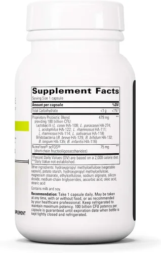 Miniatura 2 de Integrative Therapeutics - Enterogenic Intensive 100 - 100 mil millones UFC Probiótico de alta potencia - Varias cepas para apoyo digestivo - 30