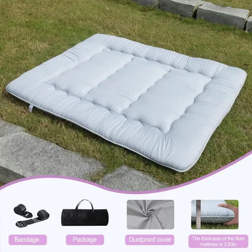 Miniatura 6 de MIRUO Colchoneta de dormir en el suelo para adultos, colchón de futón para niños, colchoneta para dormir, colchón de suelo para adultos, colchón