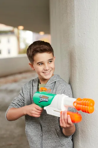 Miniatura 10 de SUPERSOAKER - Blaster de agua Nerf Super Soaker Hydro Frenzy , diversión sin límites 3 en 1, boquilla ajustable, 2 tubos de lanzamiento de agua