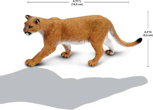 Miniatura 3 de Safari Ltd. Figura de león de montaña, figura realista de plástico de 5.5 pulgadas, juguete educativo para niños, niñas y niños a partir de 3 años