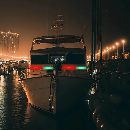 Miniatura 6 de Treela 12 luces de navegación para barco a batería, luces de kayak con pilas para barco operado por la noche, barcos de seguridad para pontón, bote