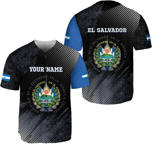 Miniatura 16 de Parvii Camiseta de béisbol personalizada de El Salvador Orgulloso, camiseta de El Salvador, camiseta de El Salvador, Jersey de El Salvador