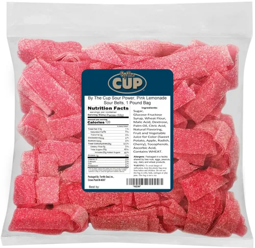 Miniatura 20 de By The Cup Berry Blue Sour Belts, bolsa a granel de 1 lb