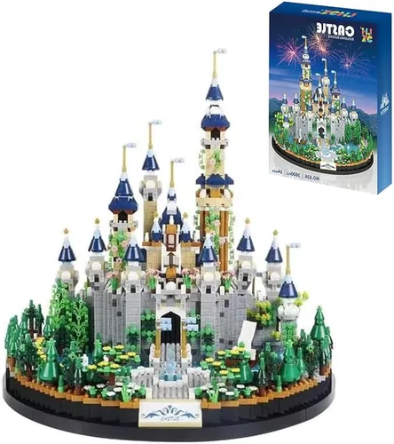 Princess Castle - Juego de micro construcción para adultos, kit de modelo de colección de construcción de arquitectura (no compatible con Lego),