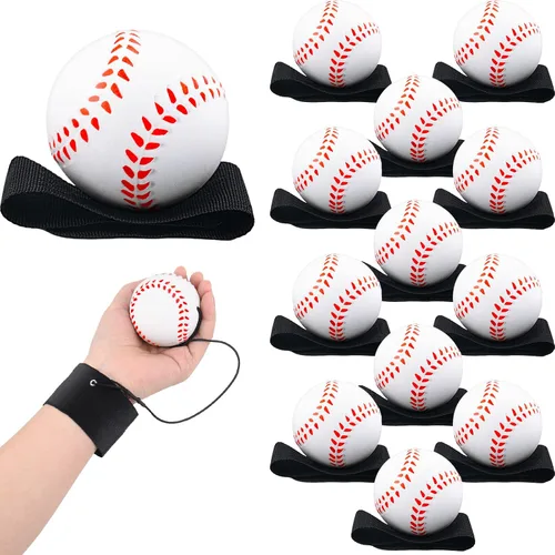 Deekin Bola de retorno de muñeca de 2.36 pulgadas, pulsera deportiva de rebote en una cuerda, rebote para ejercicio de muñeca, diversión para