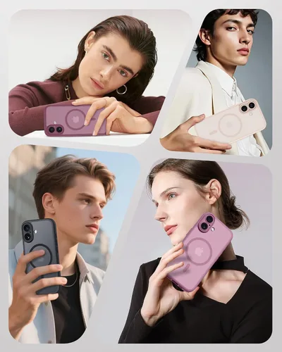 Miniatura 208 de TOCOL Funda para iPhone 11, compatible con Magsafe, protección completa de cámara, imanes integrados, protección contra caídas, funda translúcida