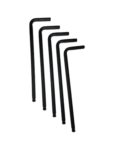 Miniatura 2 de Eklind Tool 18112 Llave Allen de 3/16" Stubby-Ball-hexagonal L, paquete de 5