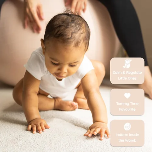 Miniatura 6 de BABYGO Pelota de Parto – Juego de pelota y libro de yoga para embarazo, trabajo de parto y ejercicio con enfoque en trimestres, fisioterapia