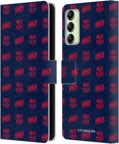 Miniatura 195 de Head Case Designs Funda de piel con licencia oficial del FC Barcelona Barca Crest Graphics para Samsung Galaxy A06 4G
