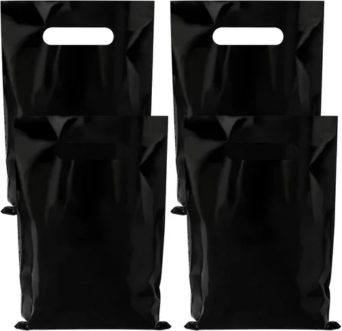 Miniatura 15 de Hxezoc 50 Piezas Bolsas de Caramelos de Neón Brillan en la Oscuridad Bolsas de Golosinas Bolsas de Plástico Coloridas para Treats Envoltura de Negro