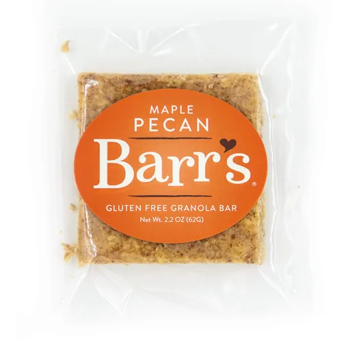 Miniatura 2 de Mrs. Barr's Natural Foods Barras de granola Nuez de arce Avena orgánica certificada sin gluten Textura suave Lote pequeño Calidad gourmet