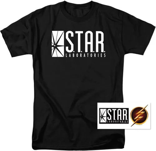 Miniatura 2 de Popfunk Camiseta clásica de Flash Star Labs Superhero S.T.A.R. Laboratories