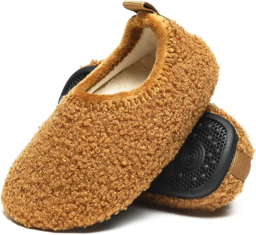 ditont Toddler Boys Girls Indoor House Slippers Lightweight Kids Baby Non-Slip First Walking Home Socks Shoes