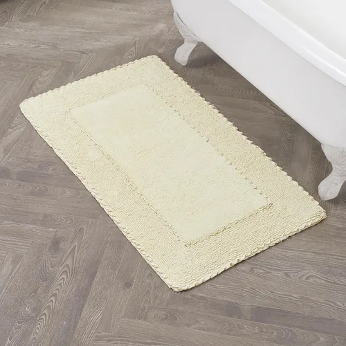 Miniatura 11 de Laura Ashley Ruffle tapete para baño de algodón de 17 x 24 pulgadas