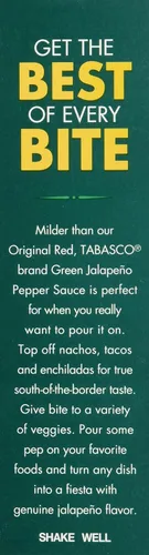 Miniatura 3 de Salsa de pimienta verde jalapeño marca TABASCO; botella de 2 onzas