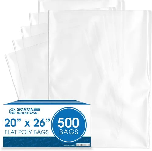 Miniatura 11 de Spartan Industrial - 10 x 15 pulgadas (1000 unidades) Bolsas de polietileno de plástico transparente de extremo abierto y plano de 1.1 milésimas
