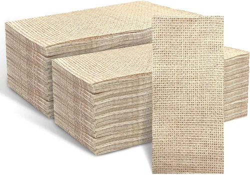 60 servilletas impresas de arpillera, toallas de invitados, toallas de mano desechables para baño, servilletas de papel para baño, cocina, boda,