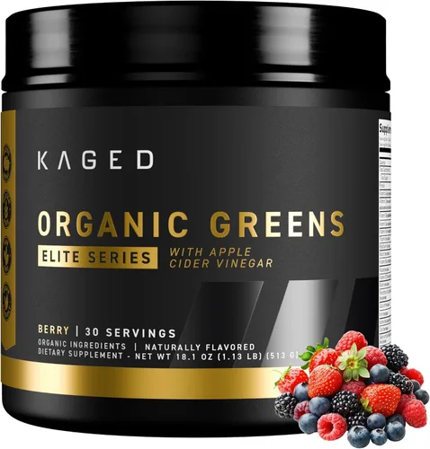 Miniatura 9 de Kaged Polvo de verduras orgánicas Manzana y canela Outlive 100 superalimentos y verduras en polvo Vinagre de sidra de manzana, superverdes