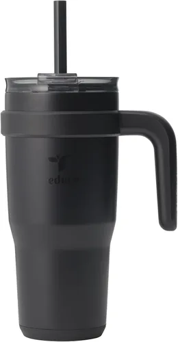 Miniatura 10 de Reduce Vaso de acero inoxidable de 50 onzas con asa, doble pared aislada al vacío, taza de viaje, tapa a prueba de sudor y popote reutilizable