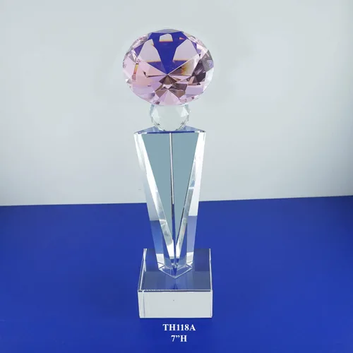 Miniatura 10 de Trofeo óptico del grabado láser personalizado Reconocimiento Realidad del trofeo de los premios del trofeo del diamante del cristal