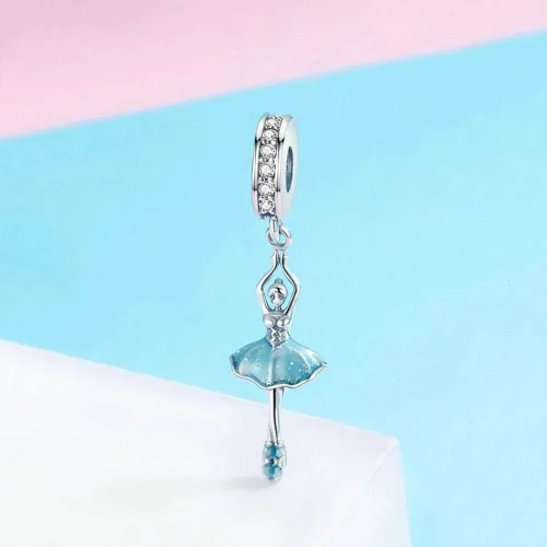 Miniatura 2 de Abalorio de plata de ley 925 con diseño de corazón para pulsera Pandora