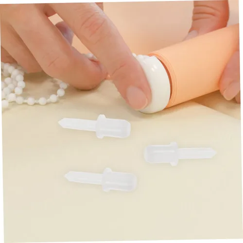 Miniatura 8 de Housoutil Reparación de la persiana del obturador 60pcs Reparación del obturador Puerta de Gabinete Plástico Blanco Único Primavera