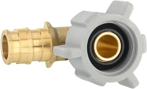 Miniatura 4 de Paquete de 2 accesorios de latón EFIELD Pex-A de expansión de flujo completo de 1/2 pulgada Pex X 1/2 pulgada NPT hembra codo giratorio, ASTM F1960
