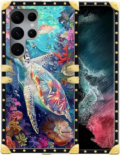 Miniatura 8 de Funda compatible con Samsung Galaxy S22 Ultra, funda protectora de TPU suave a prueba de golpes de 4 libélulas en la flor para Samsung Galaxy S22