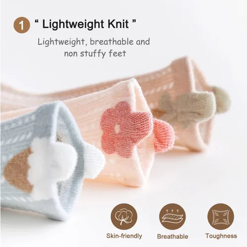 Miniatura 3 de Nuevos calcetines de malla de verano para bebés, niños y niñas pequeñas, calcetines para recién nacidos, accesorios esenciales para bebés
