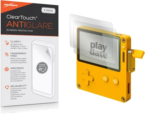 Miniatura 2 de BoxWave Protector de pantalla compatible con Panic Playdate – ClearTouch Anti-Glare (paquete de 2), antihuellas de piel mate antihuellas