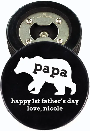 Miniatura 15 de Abridor de botellas de hockey para el Día del Padre, regalo personalizado impreso para el mejor papá, tamaño oficial, diseño personalizado de Thanks