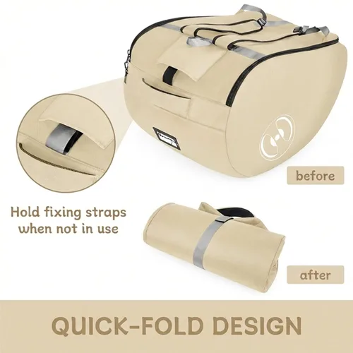 Miniatura 6 de YOREPEK Bolsas acolchadas para asiento de automóvil para viajes aéreos, se adapta al asiento de automóvil Doona con base isofix, mochila resistente