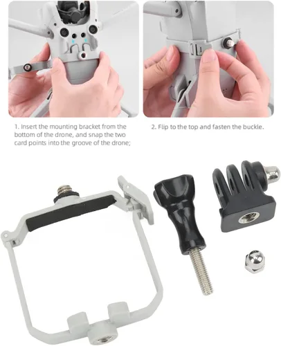 Miniatura 5 de Soporte para cámara de dron, soporte de extensión ligero de 1.27 oz ABS para fotografía aérea, vlogging y cine