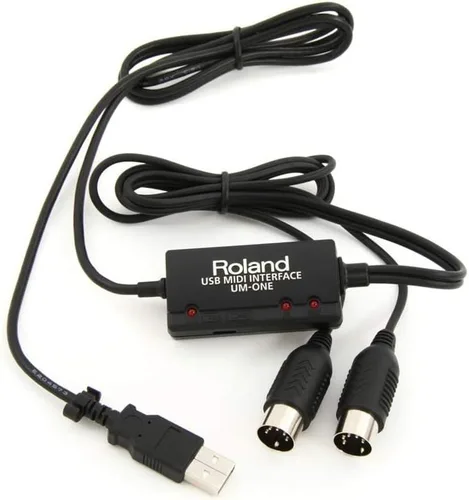 Miniatura 3 de Roland Interfaz MIDI UM-ONE-MK2 y acoplador MIDI Hosa GMD-108