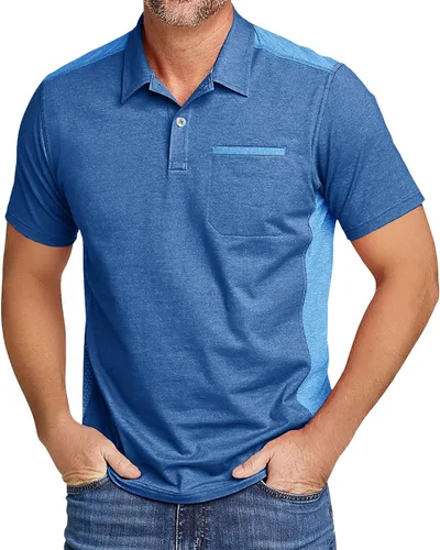 Miniatura 62 de V VALANCH Polo de golf de manga corta para hombre, estilo casual, con cuello que absorbe la humedad