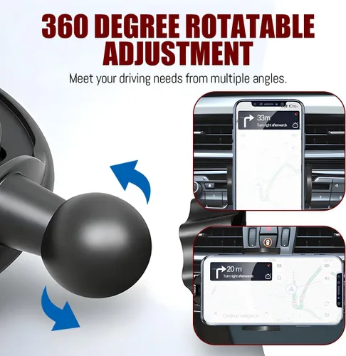 Miniatura 3 de Zpana Soporte para teléfono con ranura de CD para automóvil, giratorio de 360°, antivibración, resistente, reproductor de CD para vehículos, soporte