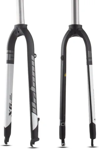 Miniatura 10 de BOLANY Horquillas de suspensión rígidas para bicicleta, 1-1/8 pulgadas, dirección recta sin rosca, universal 26/27.5/29 pulgadas, freno de disco