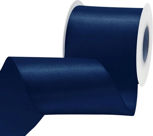 Miniatura 63 de Cinta de satén blanca antigua de doble cara de 1-1/2 pulgadas x 50 yardas, cinta de poliéster para envolver regalos, día de San Valentín, bodas
