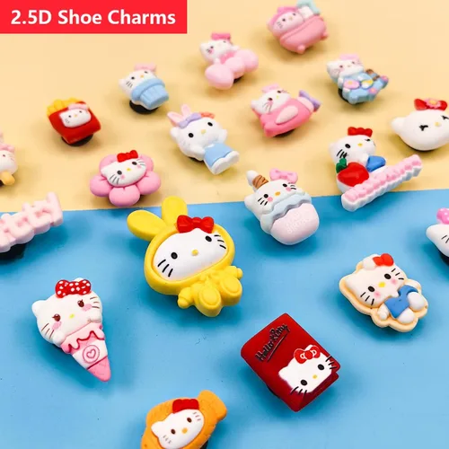 Miniatura 3 de Bonitos dijes de dibujos animados para zapatos, dijes de animales kawaii, dijes de zapatos rosados, dijes de decoración de zapatos para pulseras