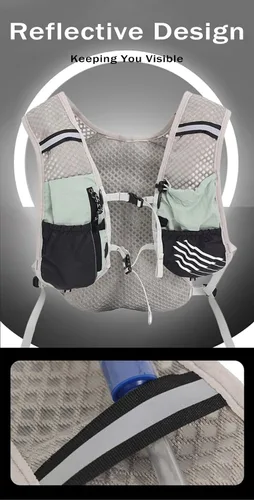 Miniatura 8 de Hydration Running Vest for Women Men, Water Vest Backpack 2L, Lightweight Hydration Pack Water Backpack for Hiking, Trail Marathon Race