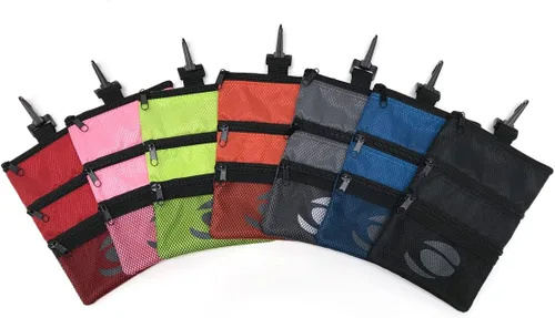 Miniatura 5 de Orlimar Bolsa de accesorios de golf desmontable, 3 bolsillos con cremallera para objetos de valor y accesorios de golf, se engancha a tu bolsa