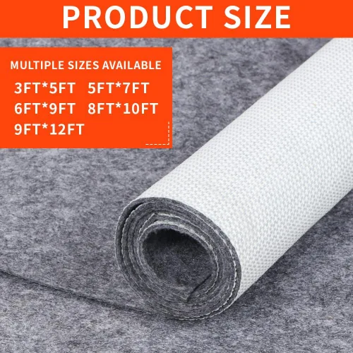 Almohadillas Antideslizantes para Alfombras de 1/4 Pulgadas de Grosor, 2x3 Pies Alfombras Impermeables Antideslizantes para Todas las Suelos y