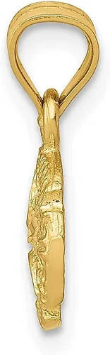 Miniatura 2 de Collar con dije de estrella de mar de oro amarillo de 14 quilates con diseño de estrella de mar y dólar de arena y conchas de mar, joyería fina