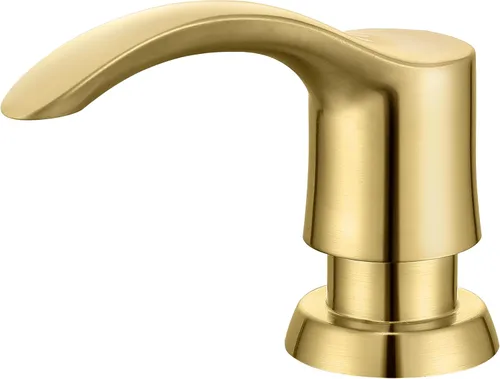 Miniatura 14 de Dispensador de Jabón para Fregadero de Cocina GAGALIFE con Botella Grande (Níquel Cepillado), Dispensador de Jabón Integrado para Fregadero