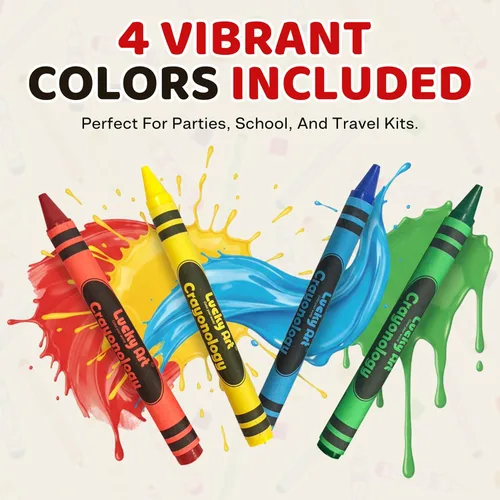 Miniatura 3 de Paquetes de crayones para recuerdos de fiesta para niños, 20 juegos de 4 crayones (80 unidades), 3.5 pulgadas, no tóxicos, de tamaño estándar, a